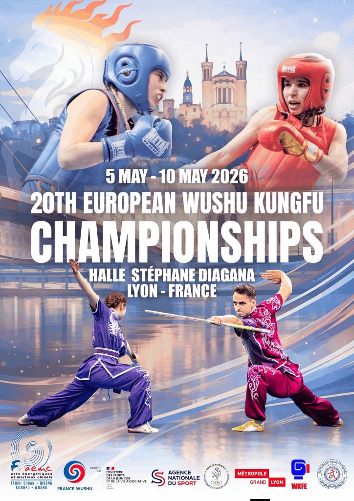 Lyon accueillera le 20ᵉ Championnat d’Europe de Wushu - Sanda - Tsuishou 📅 du 5 au 10 mai 2026