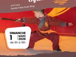 ournoi Kung Fu Wushu Enfants Un rendez-vous dédié aux jeunes pratiquants de 4 à 11 ans autour du Wushu, Kung Fu, Sanda, Taolu et Duan Bing. Une journée sportive placée sous le signe du partage, de la découverte et de la passion des arts martiaux chinois. 📅 Dimanche 1er mars 2026 🕘 De 9h à 18h 📍 Espace Frédéric Mistral – Peyrolles-en-Provence {{brizy_dc_image_alt entityId=